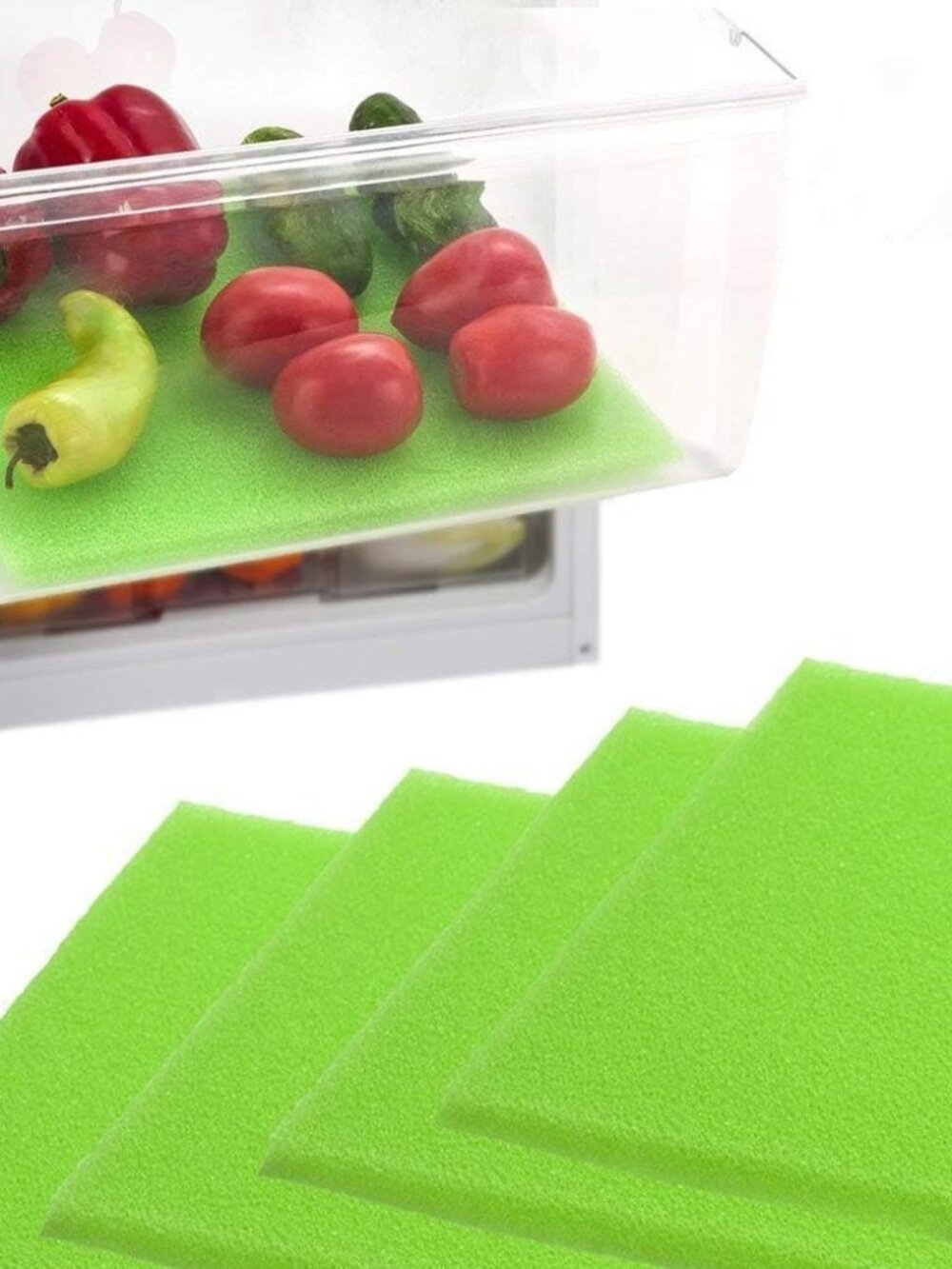Fruit & Veggie Life Extender Liner for Fridge Refrigerator Drawers, 12x15 Inches